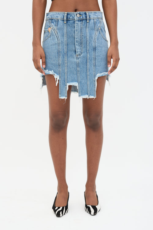 Natasha Zinko Denim Panel Skirt