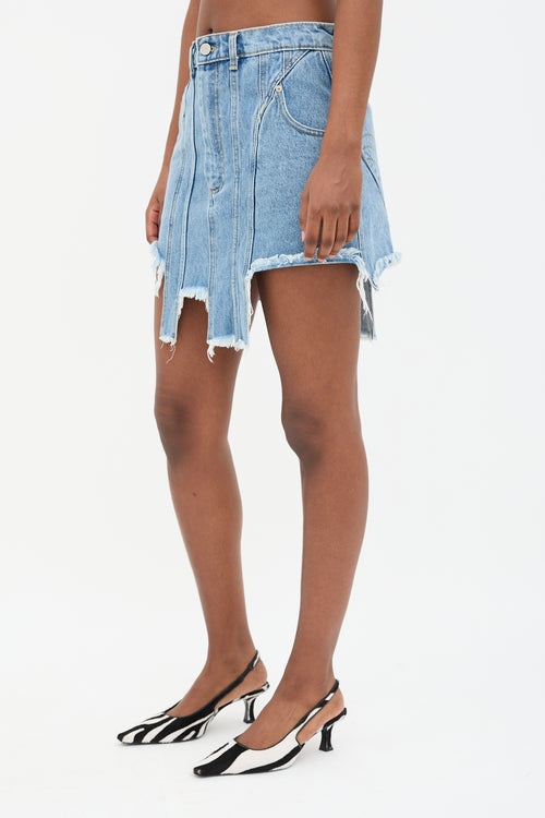 Natasha Zinko Denim Panel Skirt