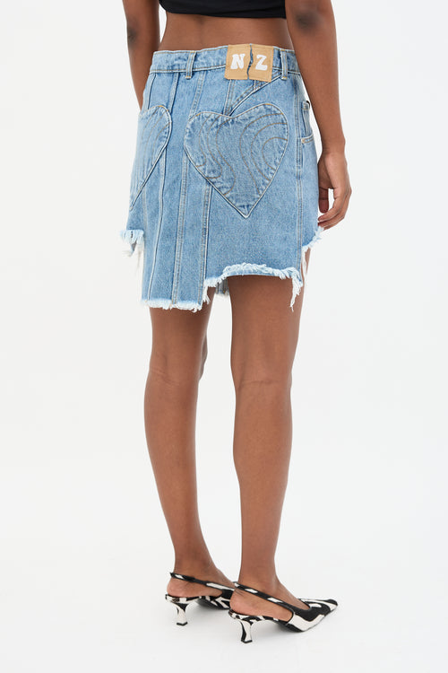 Natasha Zinko Denim Panel Skirt