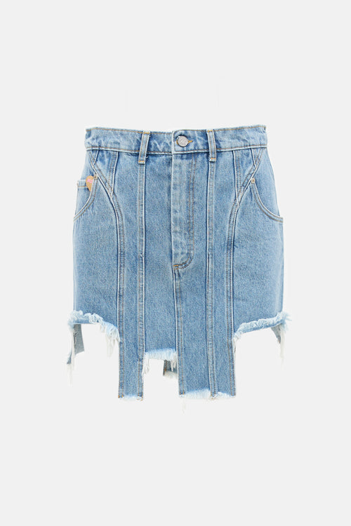 Natasha Zinko Denim Panel Skirt