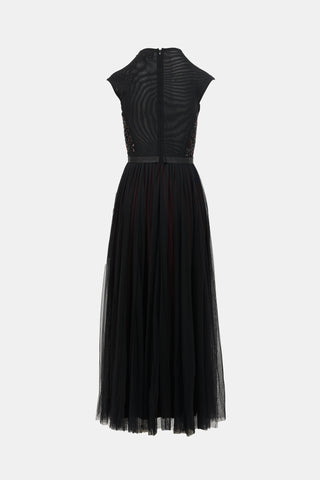 Needle & Thread Beaded Tulle Dress