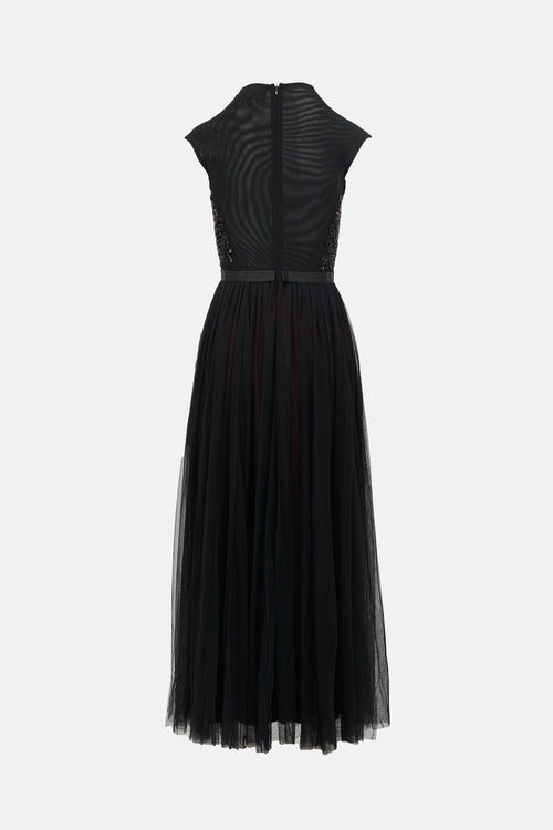 Needle & Thread Beaded Tulle Dress