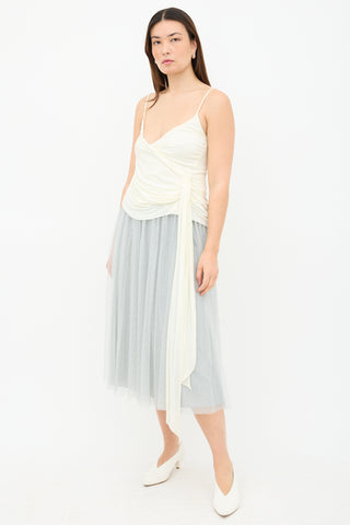 Needle & Thread Embroidered Tulle Skirt