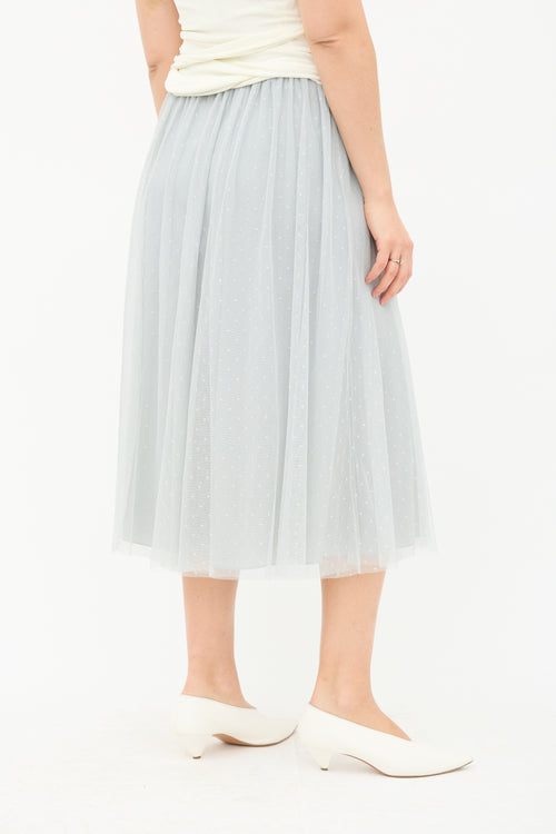 Needle & Thread Embroidered Tulle Skirt