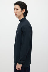 Needles Black & Purple Embroidered Turtleneck