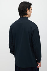 Needles Black & Purple Embroidered Turtleneck