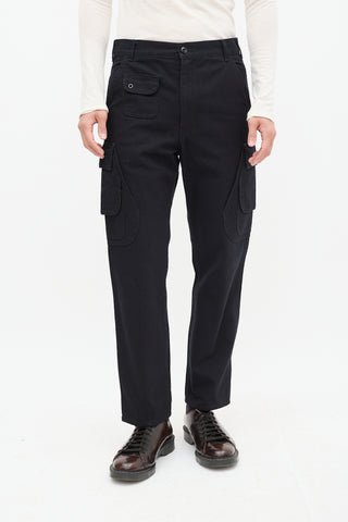 Needles Black Tapered Cargo Trouser