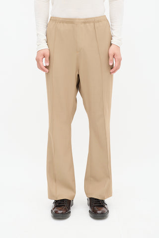 Needles Brown Straight Leg Pleated Trouser