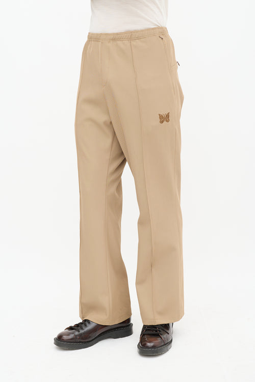 Needles Brown Straight Leg Pleated Trouser