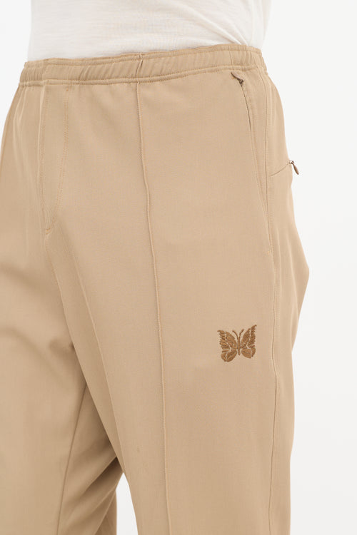 Needles Brown Straight Leg Pleated Trouser