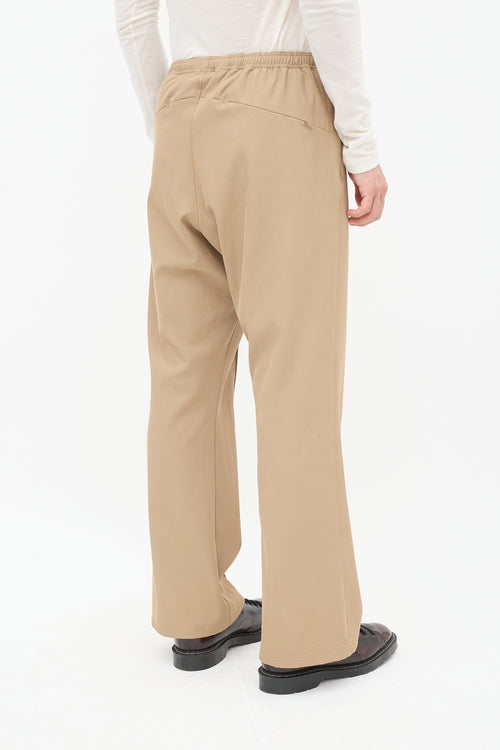 Needles Brown Straight Leg Pleated Trouser