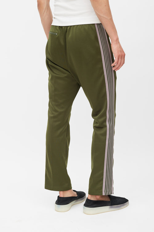 Needles Green & Beige Logo Track Pant