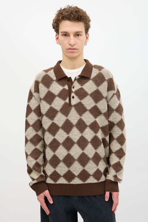 Needles Wool Checker Sweater