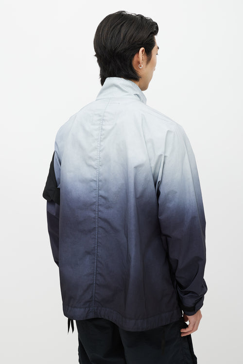 Nemen Blue Gradient Nylon Windbreaker Jacket