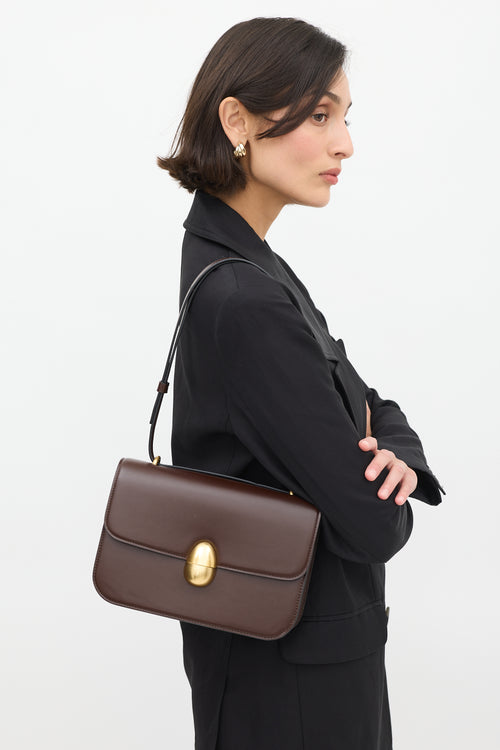 Neous Burgundy Leather Phoenix Crossbody Bag