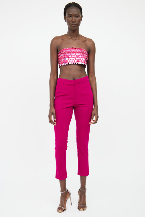 New Arrivals Pink Sequin Tube Top