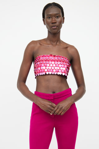 New Arrivals Pink Sequin Tube Top