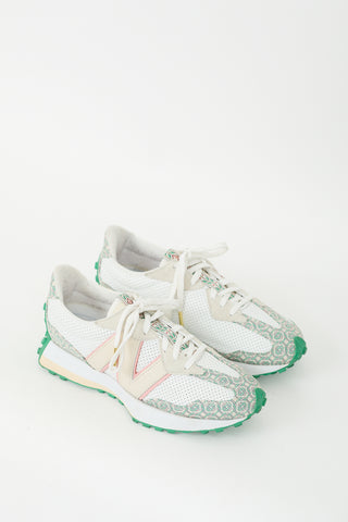 Casablanca X New Balance Munsell White & Green 327 Sneaker