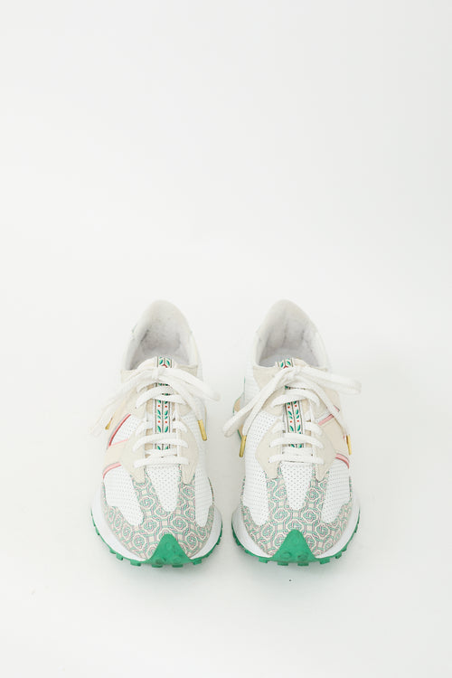 Casablanca X New Balance Munsell White & Green 327 Sneaker