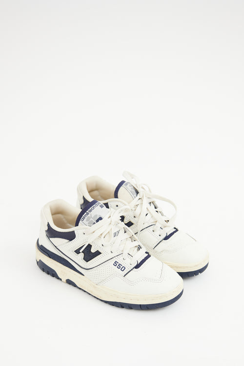New Balance ALD 550 White & Navy Sneaker