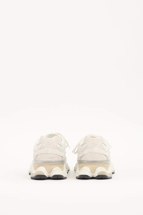 New Balance Beige Suede & Mesh 9060 Sneaker