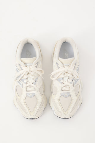 New Balance Beige Suede & Mesh 9060 Sneaker