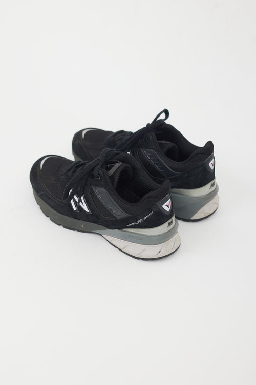New Balance Black & Grey 990 Sneaker