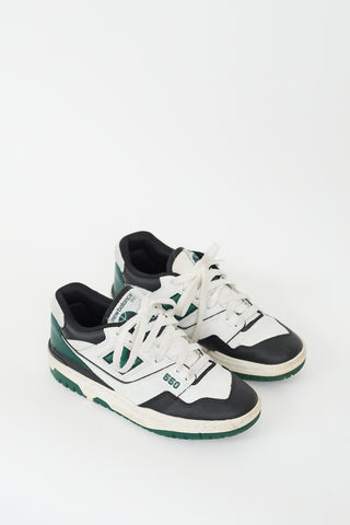 New Balance Green & Multi Leather 550 Sneaker