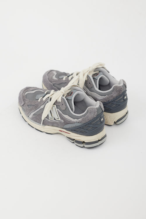 New Balance Grey & White 1906 Distressed Sneaker