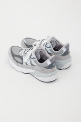 New Balance Grey & White 990 Sneaker