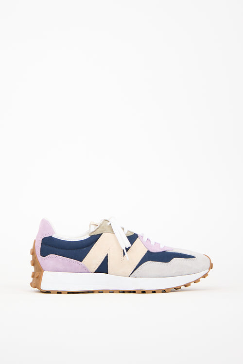 New Balance Navy & Multi Suede 327 Sneaker