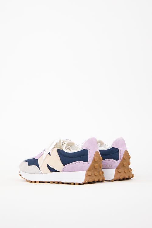 New Balance Navy & Multi Suede 327 Sneaker