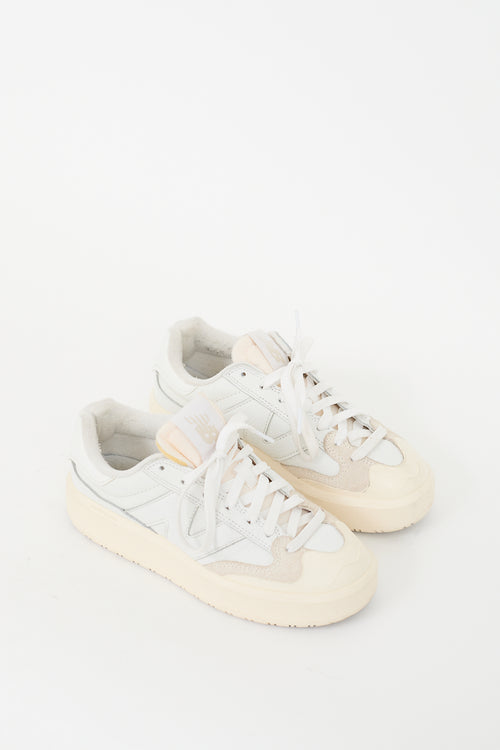 New Balance White & Beige CT302 Sneaker