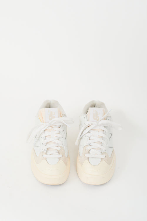 New Balance White & Beige CT302 Sneaker