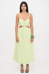 Nicholas Poplin Cutout Maxi Dress