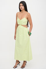 Nicholas Poplin Cutout Maxi Dress