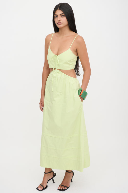 Nicholas Poplin Cutout Maxi Dress