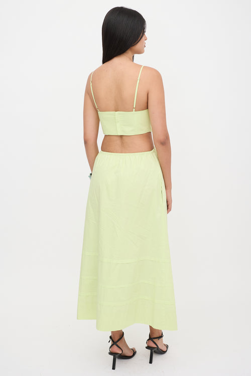 Nicholas Poplin Cutout Maxi Dress