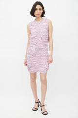 Nicholas Purple Floral Silk Chiffon Dress