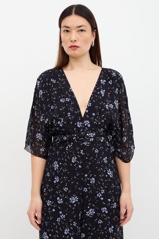 Nicholas Silk Floral Jumpsuit