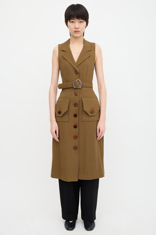 Nicholas Silk Twill Button Up Dress