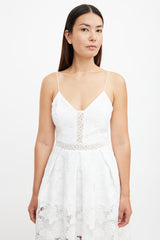 Nicholas White Lace Midi Dress