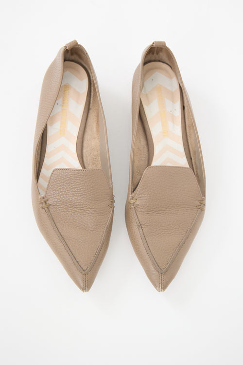 Nicholas Kirkwood Leather Beya Flat