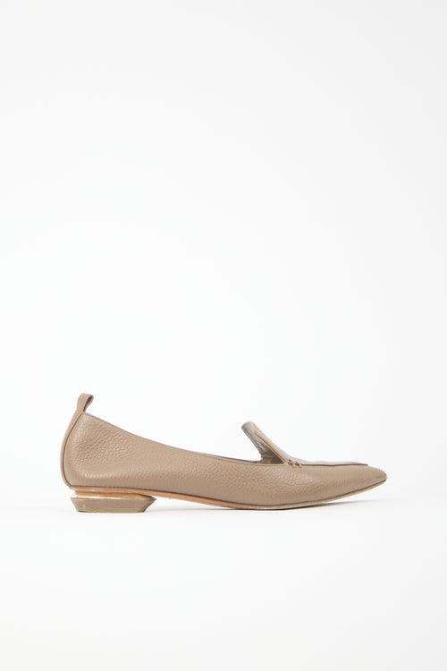 Nicholas Kirkwood Leather Beya Flat