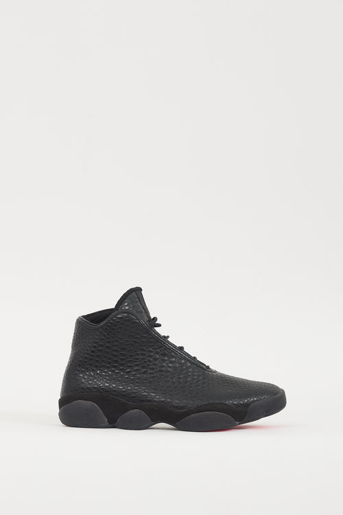 Nike Air Jordan Black Leather Horizon Sneaker