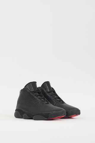 Nike Air Jordan Black Leather Horizon Sneaker