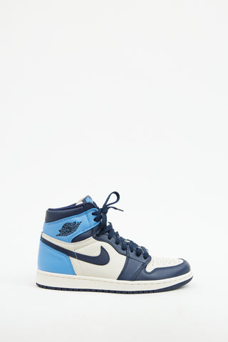 Nike Air Jordan 1 Obsidian Blue Retro High Sneaker
