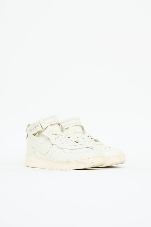 Comme des Garçons X Nike Leather Air Force 1 Sneaker