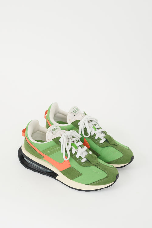 Nike Green & Orange Air Max Pre-Day LX Sneaker