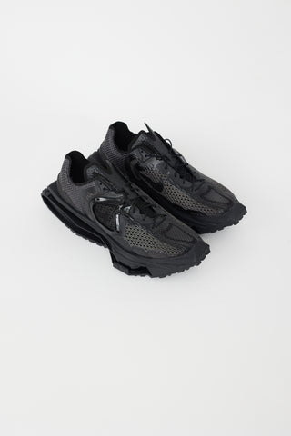MMW X Nike Black & Grey Mesh Zoom 4 Sneaker